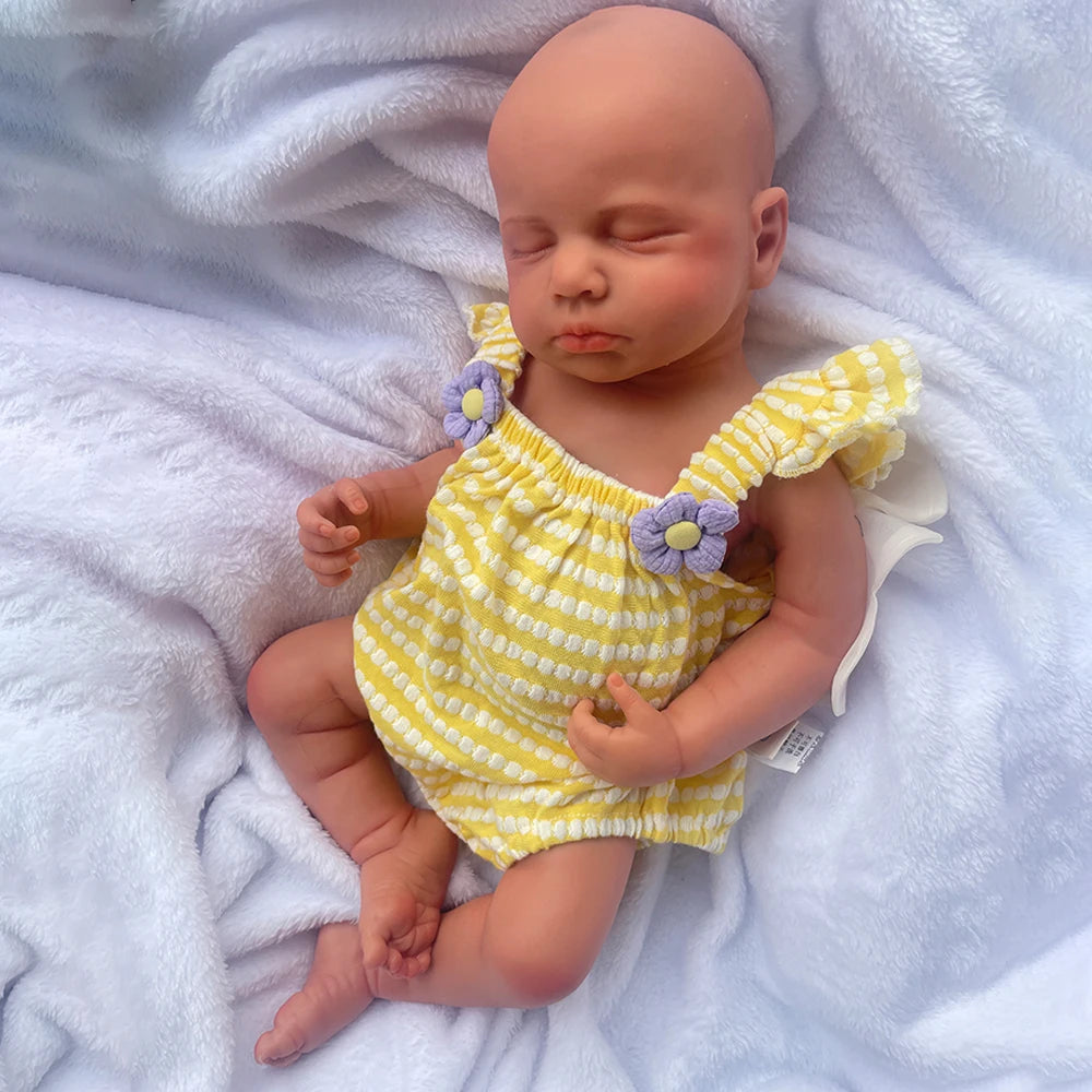Lifelike 20Inch Full Body Soft Silicone Reborn Baby Girl/ Boy Dolls Realistic Textures Durable Materials As Keepsakes Kids Toy