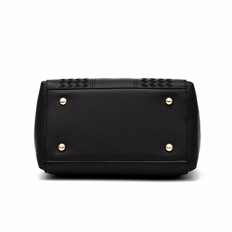 Luxury Yogodlns Embroidered Messenger Bag – Women's Leather Handbag with Cute Hair Ball Charm