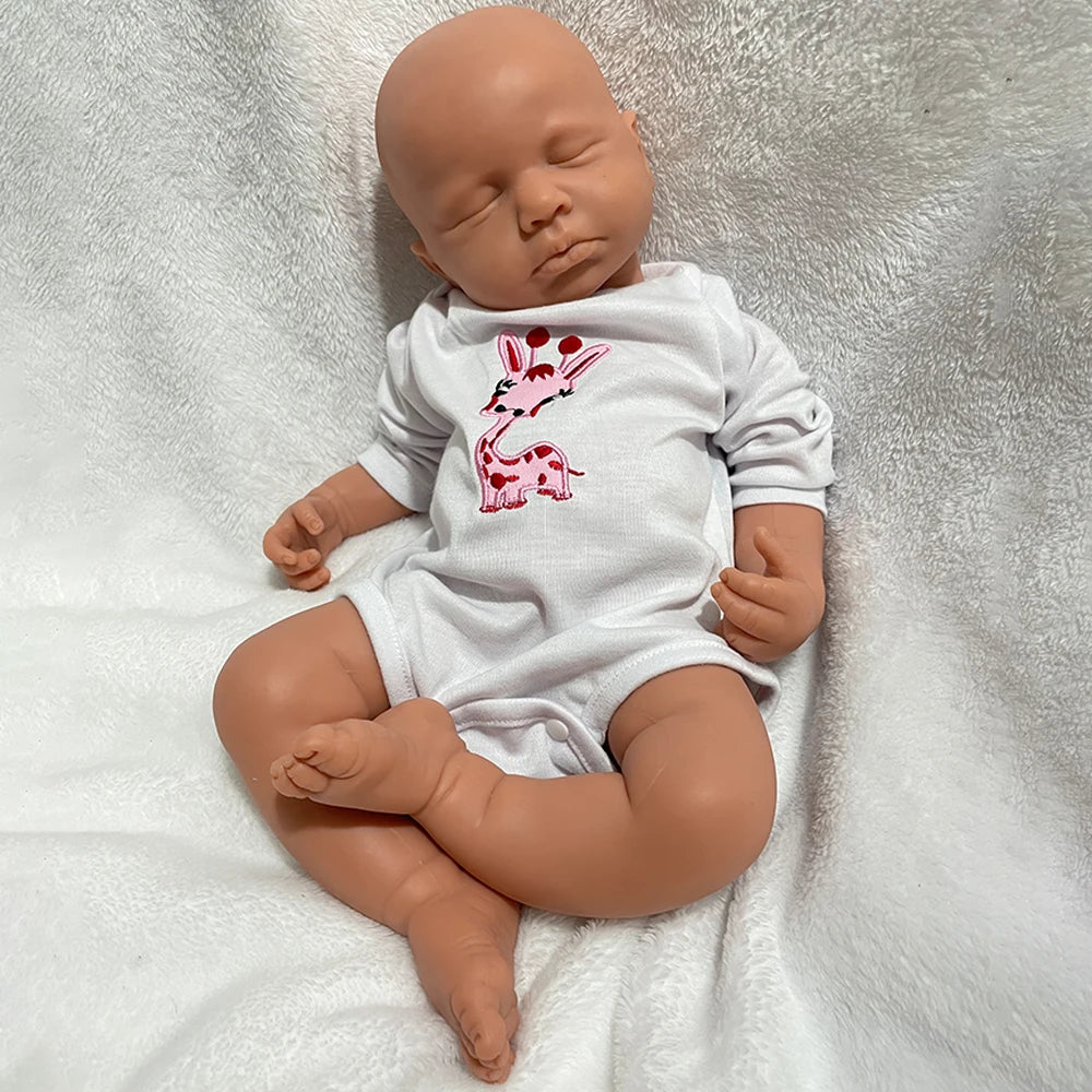 Lifelike 20Inch Full Body Soft Silicone Reborn Baby Girl/ Boy Dolls Realistic Textures Durable Materials As Keepsakes Kids Toy